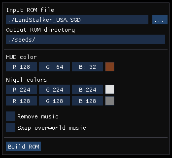 Landstalker MultiworldGG Client user interface